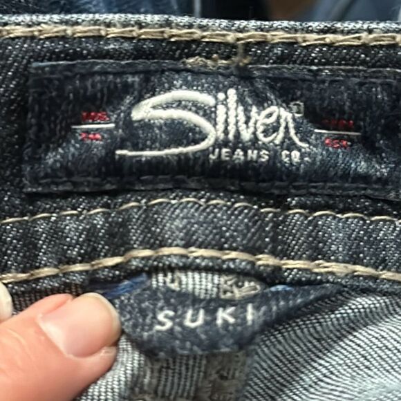 Silver Jeans Co. Suki Mid Super Skinny Jeans size 29x31 Fluid Denim - Picture 9 of 10